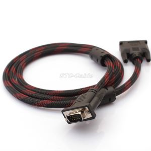 Trança de nylon 15 M/M cabo VGA para cabo VGA