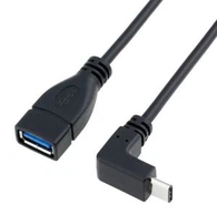 90 graus macho 3.1 tipo C USB cabo de adaptador de Host USB OTG feminino 3.0